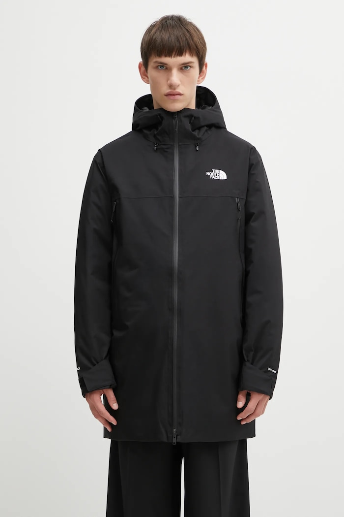The North Face jacket MTN Range Planet friendly black NF0A88WEKX71