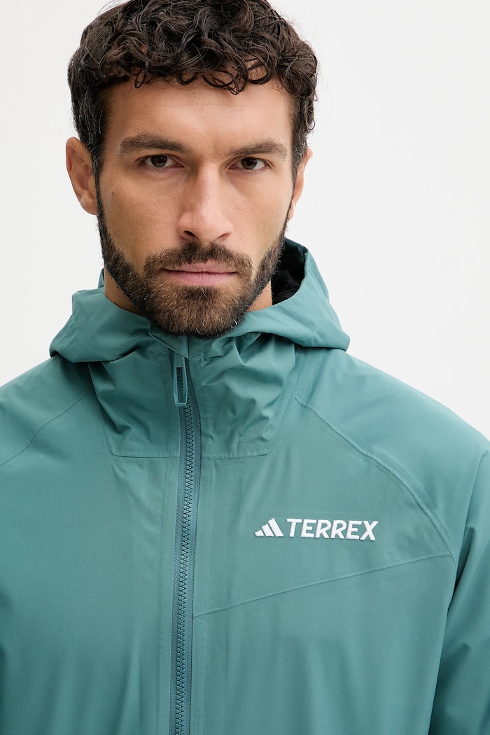 Vodoodporna jakna adidas TERREX Multi 2L Rain Jacket adidas TERREX JL9774 turkizna