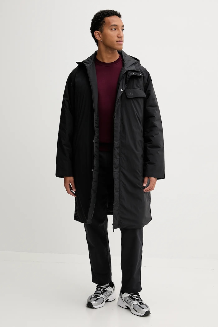 Jakna adidas Originals Premium Essentials Parka JW5834 crna AW25
