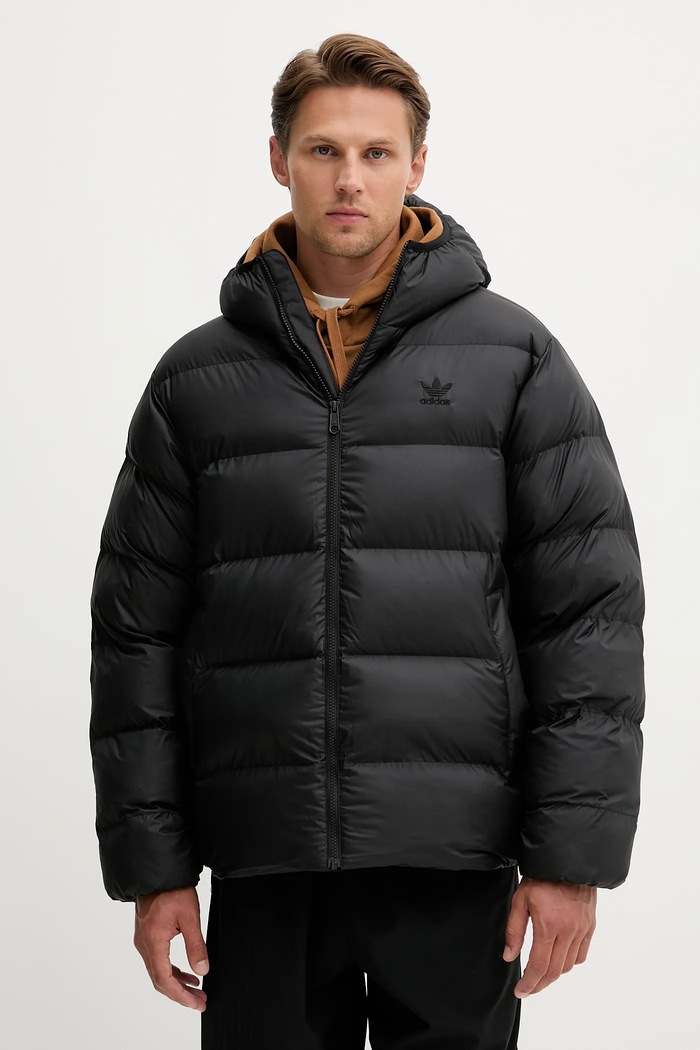 adidas Originals kurtka Commercial Puff czarny JX4123