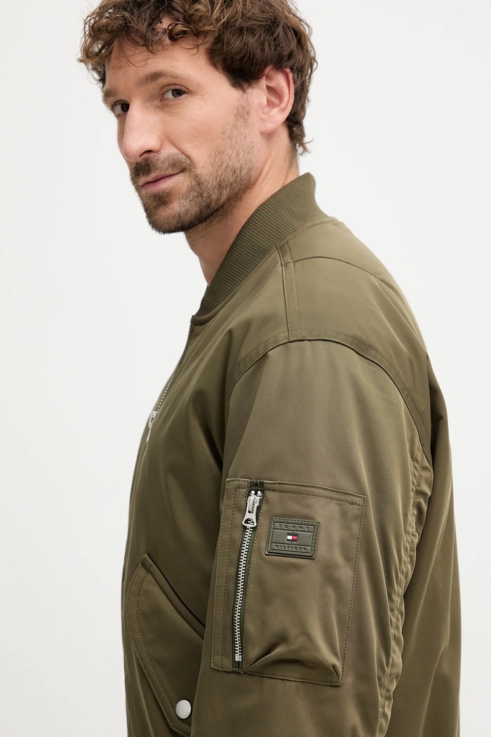 Tommy Hilfiger geacă bomber verde MW0MW40593
