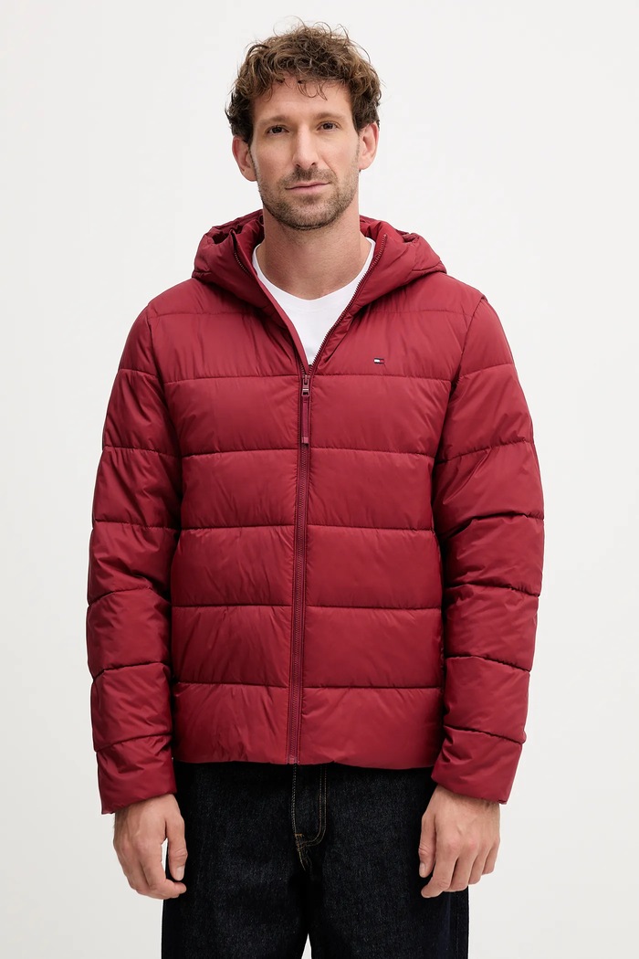 Tommy Hilfiger kurtka pozostałe bordowy MW0MW41983