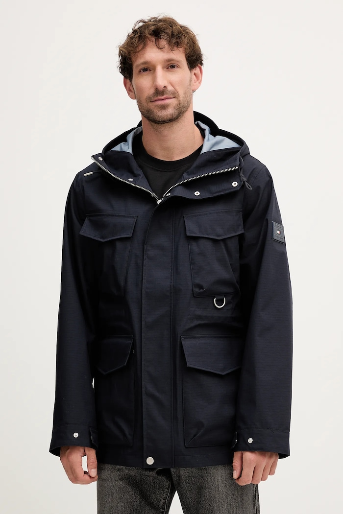 Bunda Tommy Hilfiger nezateplené tmavomodrá MW0MW42071