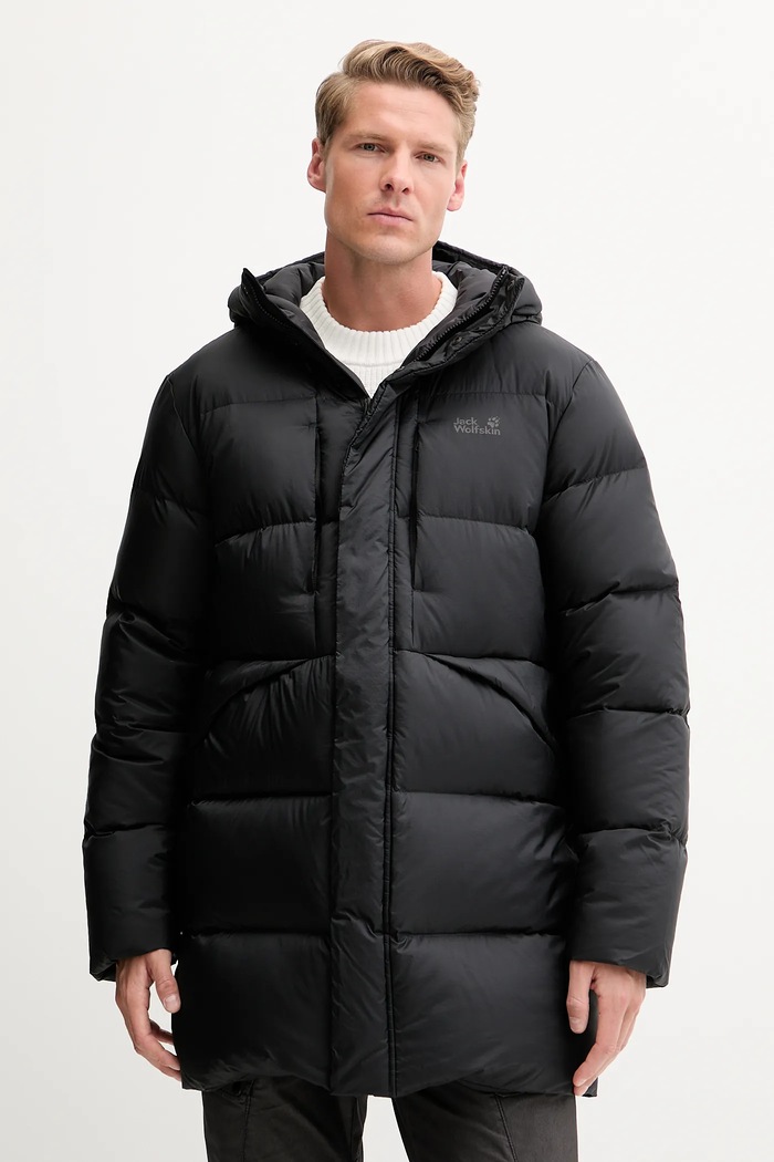Jack Wolfskin Μπουφάν με επένδυση από πούπουλα Jack Wolfskin ICY HILL μαύρο A65049