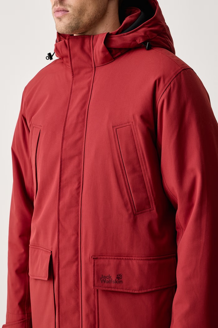 Kurtka przejściowa męska CANYON SHIELD Jack Wolfskin A65119 pomarańczowy