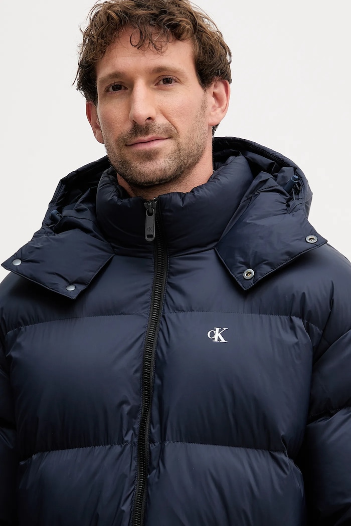 Bunda Calvin Klein Jeans tmavomodrá LV04RD518G