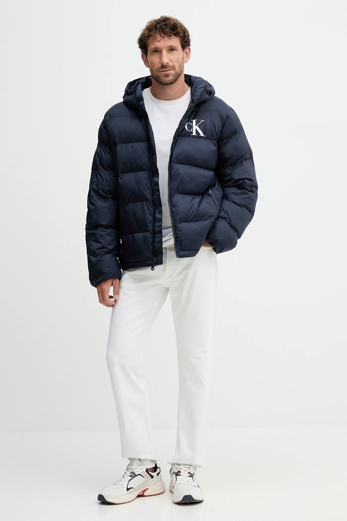 Bunda Calvin Klein Jeans LV04RD528G námořnická modř AW25