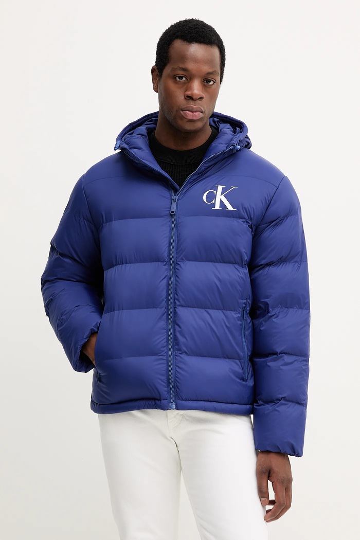 Calvin Klein Jeans rövid kabát szigetelt kék LV04RD528G