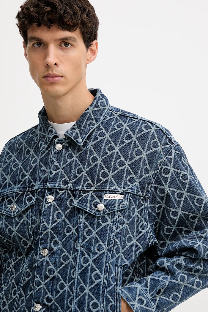 Дънково яке Calvin Klein Jeans тъмносин LV04RD767G