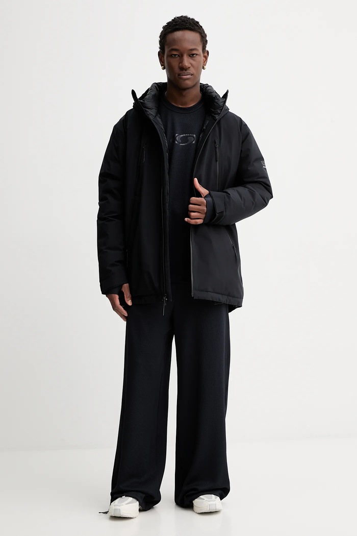 Péřová bunda MM6 Maison Margiela x Salomon SH0AM0067.M35594.900 černá AW25