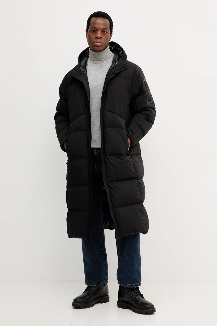 BOSS Green Péřová bunda BOSS Green OW_Riplite Coat HD 50543972 černá AW25