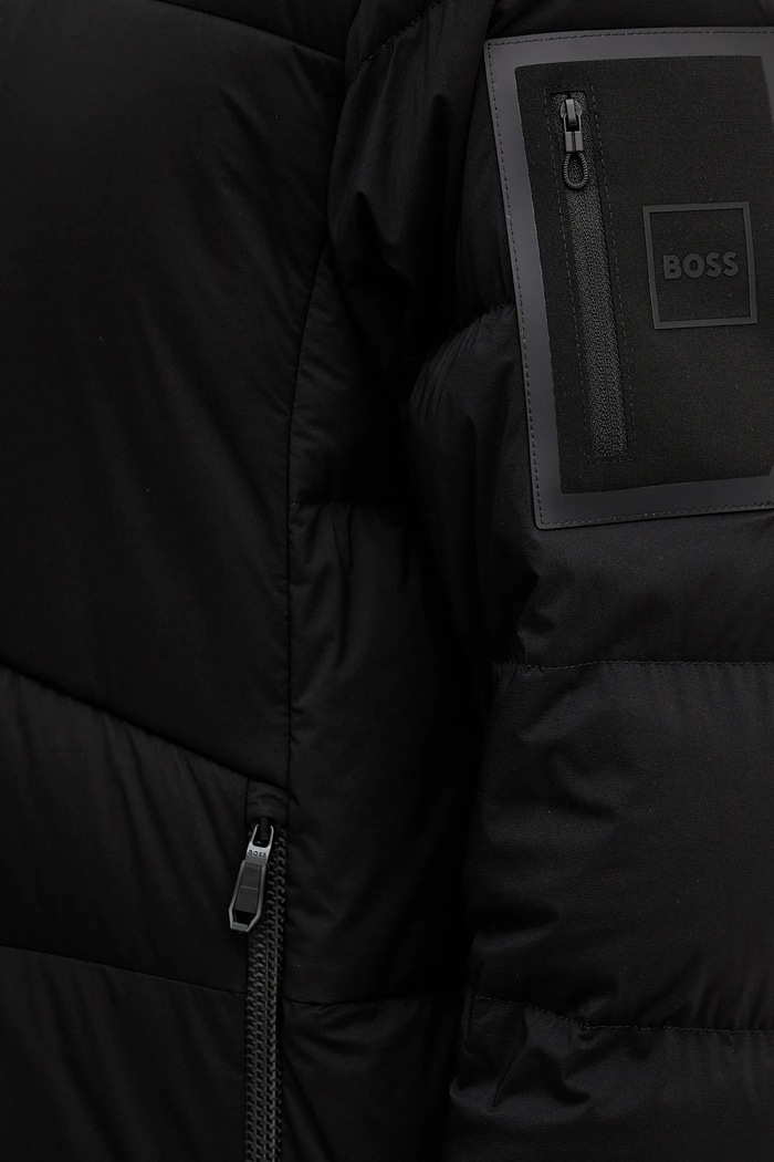 Péřová bunda BOSS Green OW_Riplite Coat HD BOSS Green černá 50543972