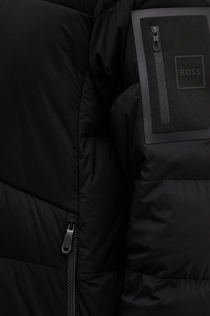 Péřová bunda BOSS Green OW_Riplite Coat HD BOSS Green černá 50543972