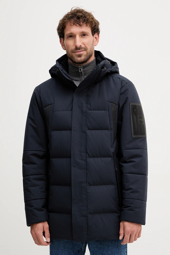 BOSS Green Куртка BOSS Green OW_Block-X Parka темно-синій 50547262