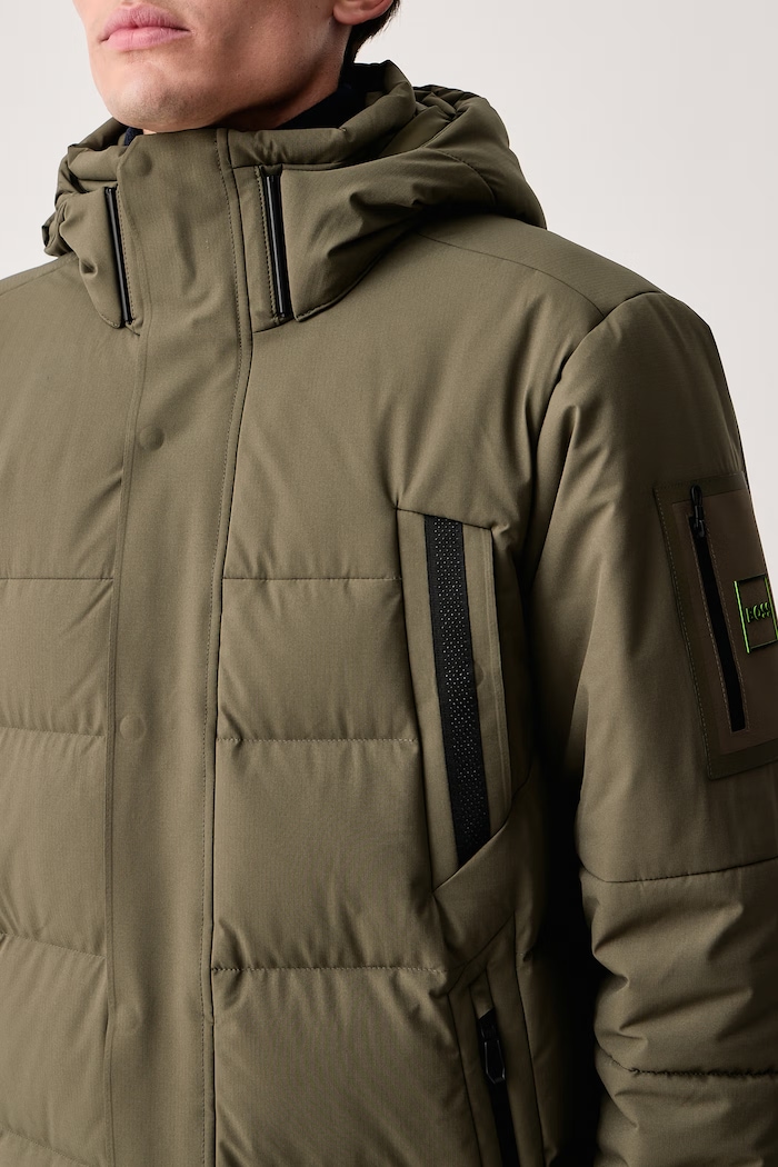 Zimná bunda pánska OW_Block-X Parka BOSS Green 50547262 zelená