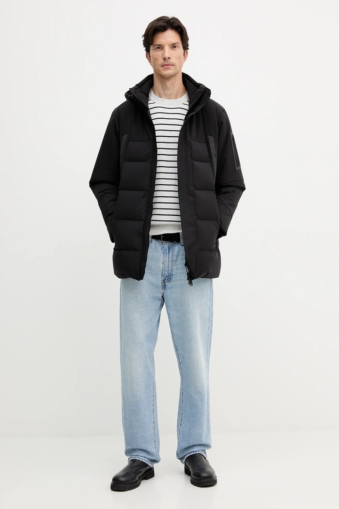 BOSS Green Зимова куртка чоловіча OW_Block-X Parka 50547262 чорний AW25
