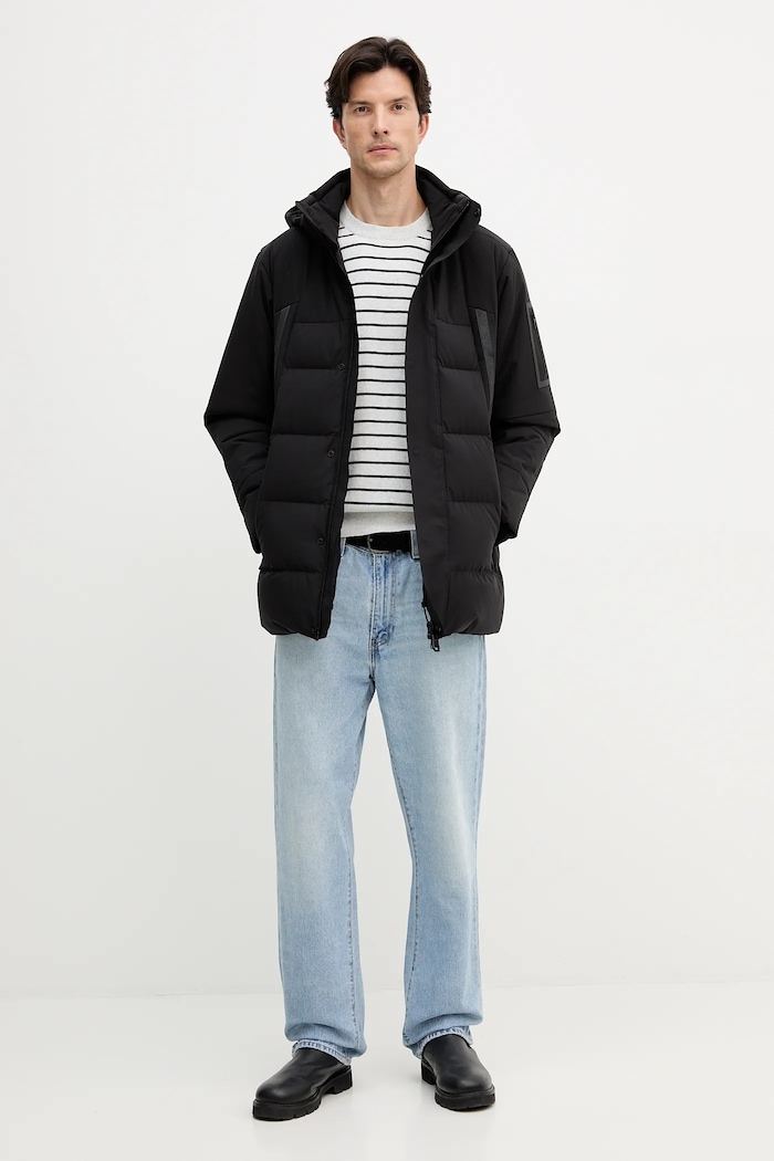 BOSS Green Зимова куртка чоловіча OW_Block-X Parka 50547262 чорний AW25