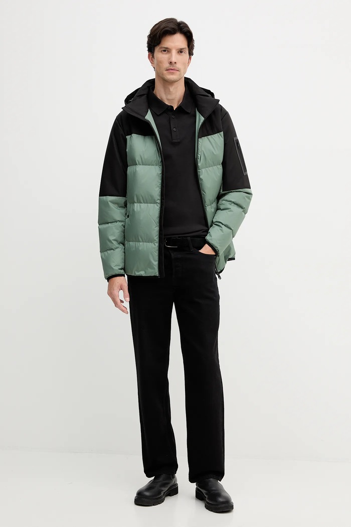 Μπουφάν με επένδυση από πούπουλα BOSS Green Bashinah 50548693 πράσινο AW25