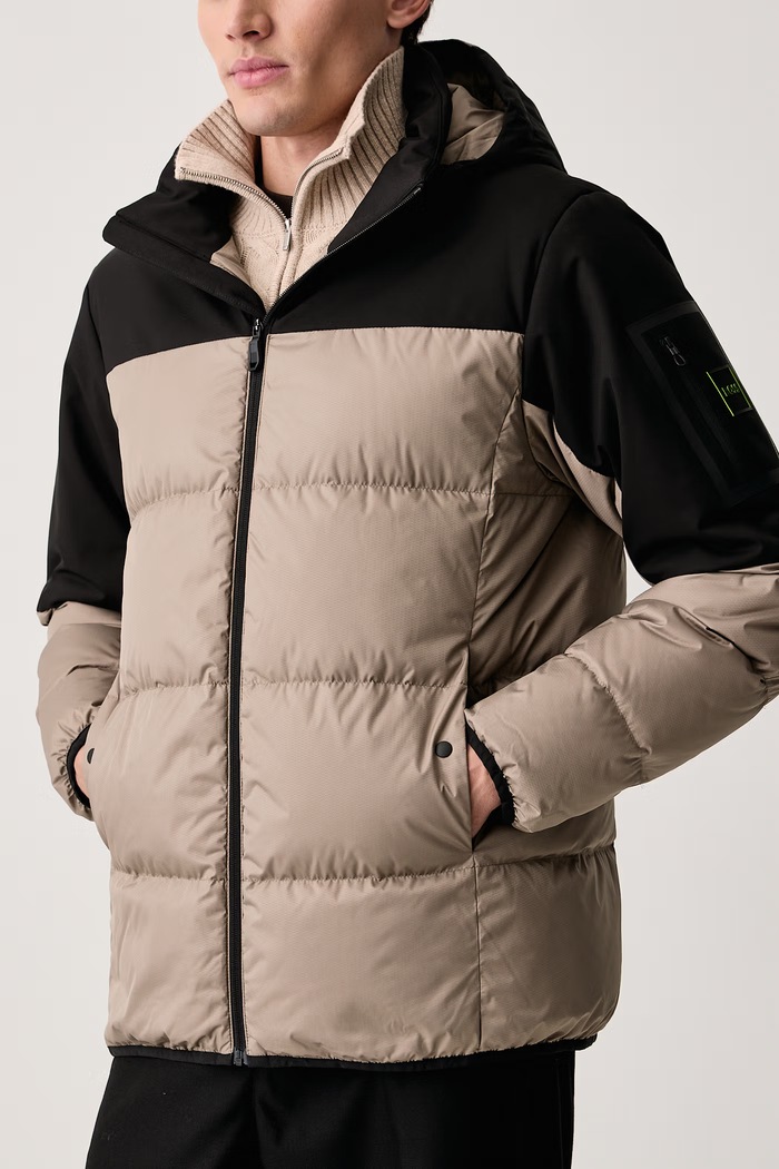 Kurtka puchowa męska OW_Block-X JT HD BOSS Green 50548693 beżowy