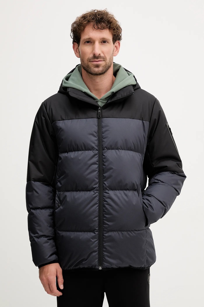 Πουπουλένιο μπουφάν ανδρικό OW_Block-X JT HD BOSS Green 50548693 μαύρο