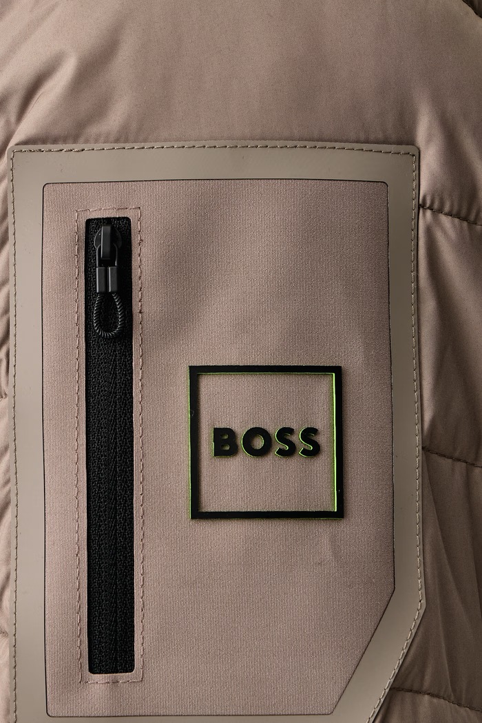 Krótka kurtka męska OW_Urbanex JT HD BOSS Green beżowy 50549181