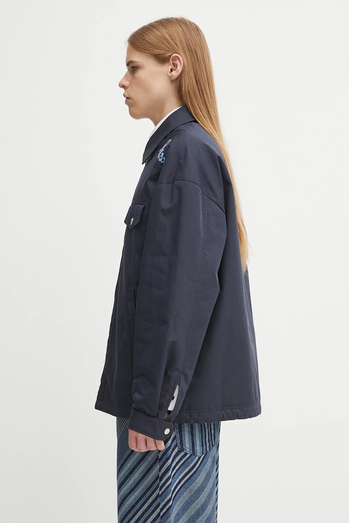 Jakna Kenzo Chainstitch Coach FF65BL0659OI mornarsko plava AW25
