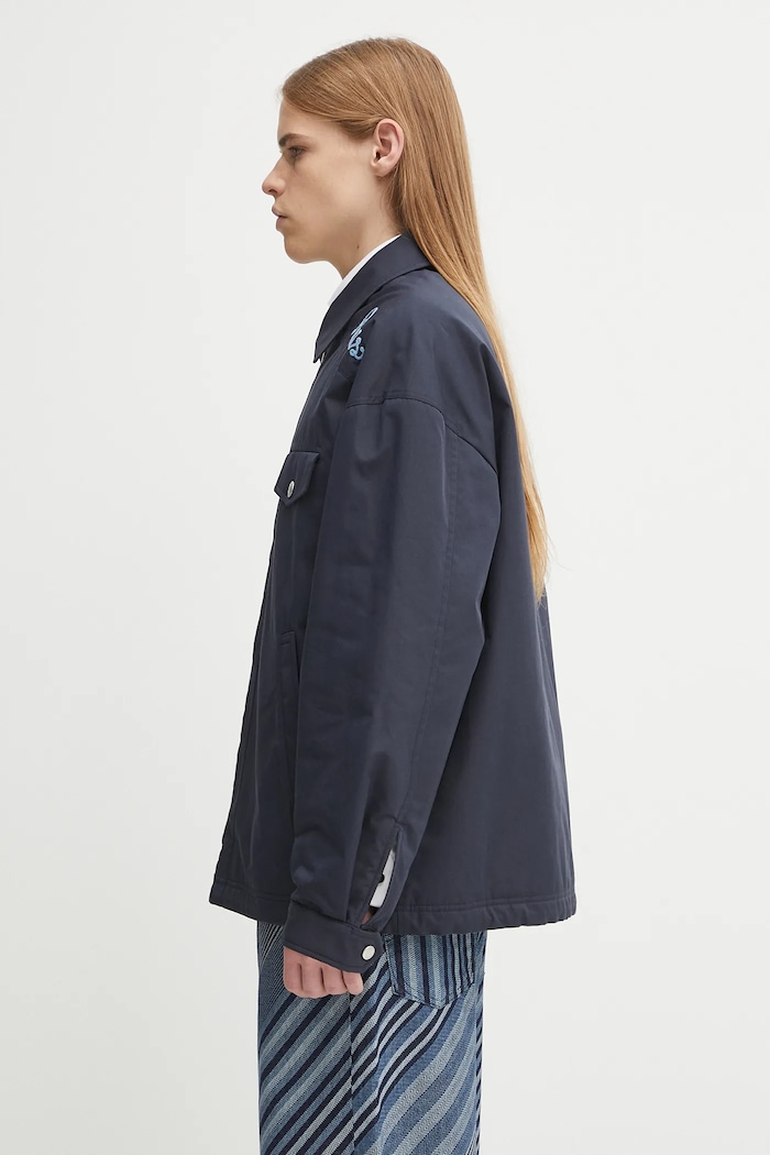 Jakna Kenzo Chainstitch Coach FF65BL0659OI mornarsko plava AW25