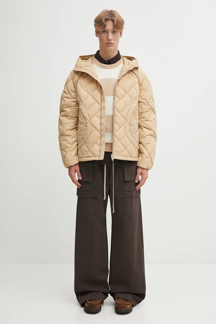 Пухено яке Kenzo Weave Light Weight Down FF65OU1459NA