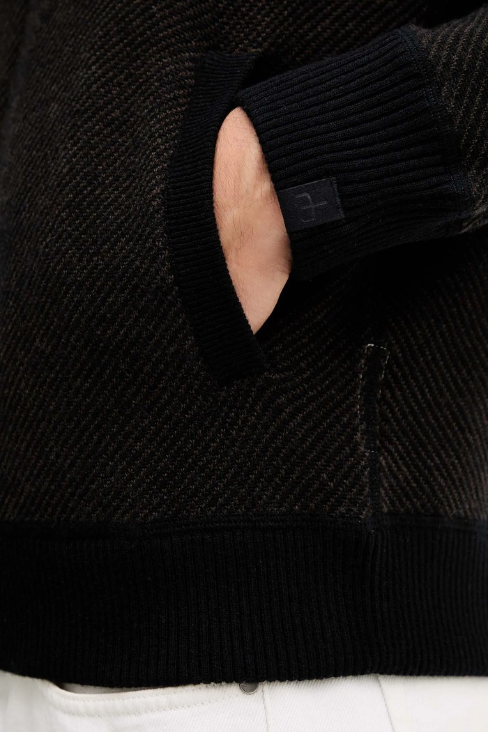Rag & Bone kardigan wełniany RH2225F6MWL brązowy