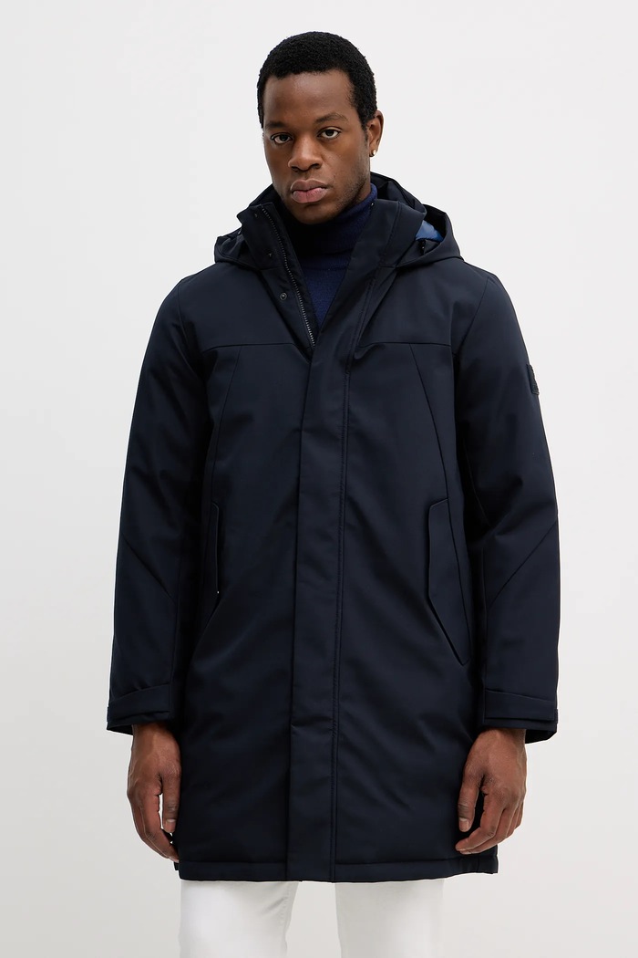 Tommy Hilfiger geacă cu captuseala bleumarin MW0MW41362