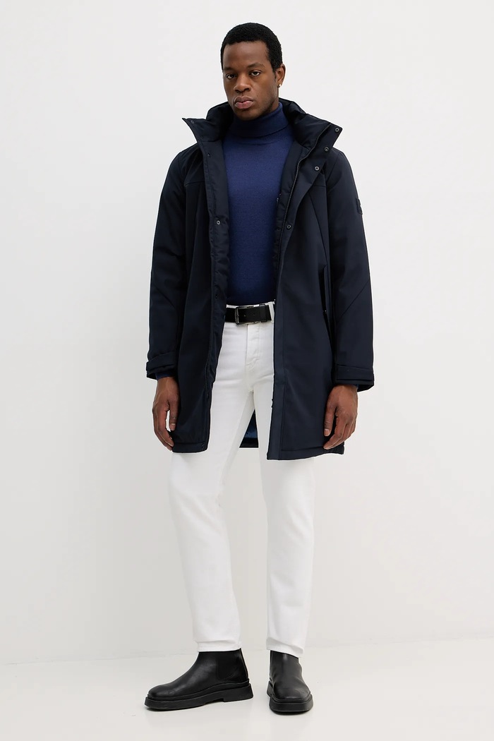 Tommy Hilfiger geacă MW0MW41362 bleumarin AW25