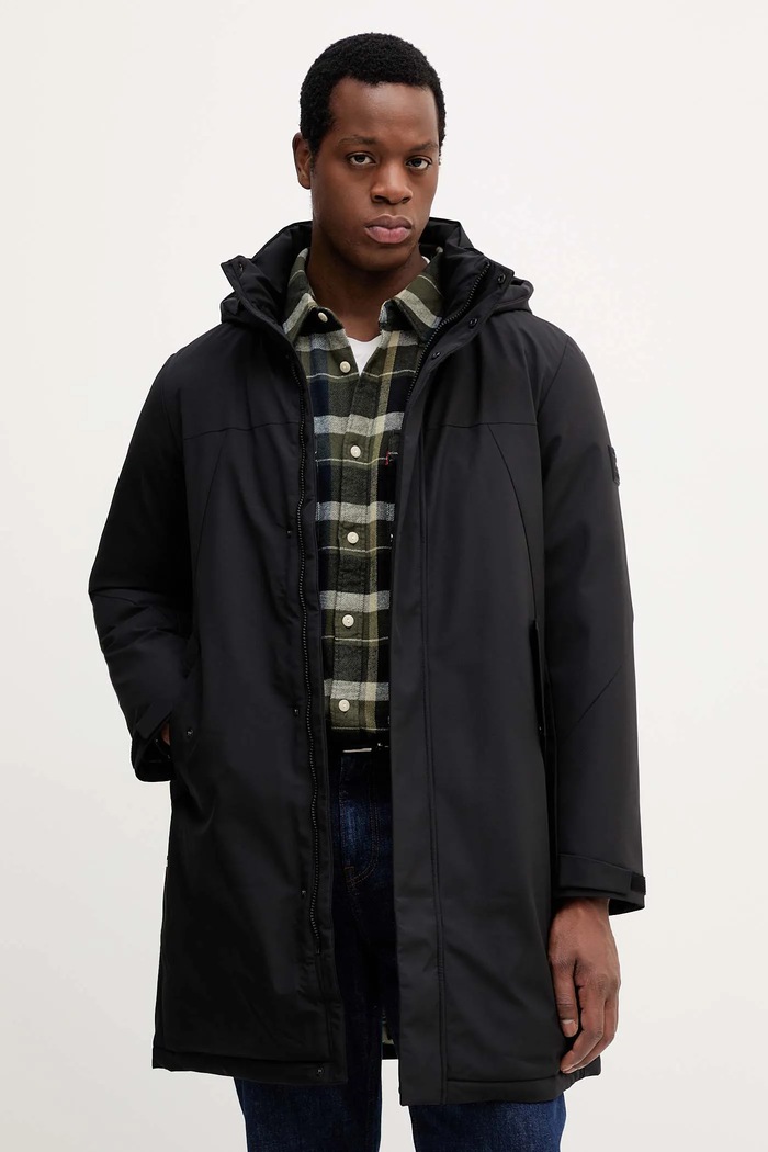 Bunda Tommy Hilfiger čierna MW0MW41362