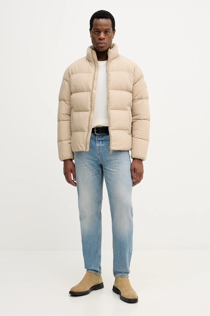 Páperová bunda Tommy Hilfiger MW0MW40615 béžová AW25
