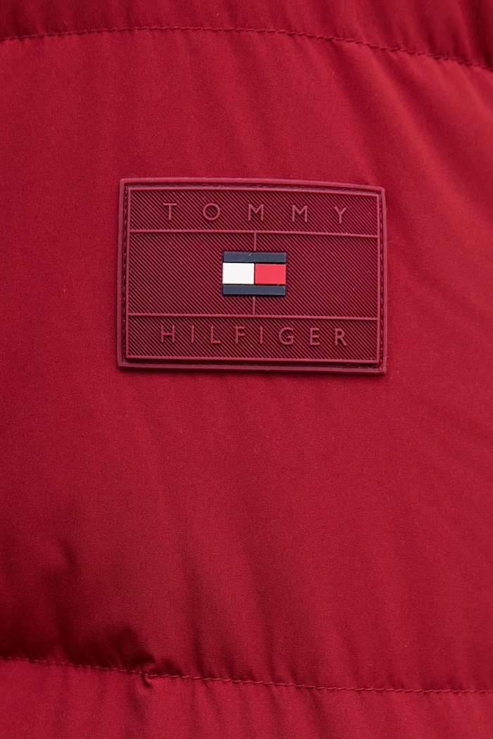 Páperová bunda Tommy Hilfiger MW0MW40616 burgundské