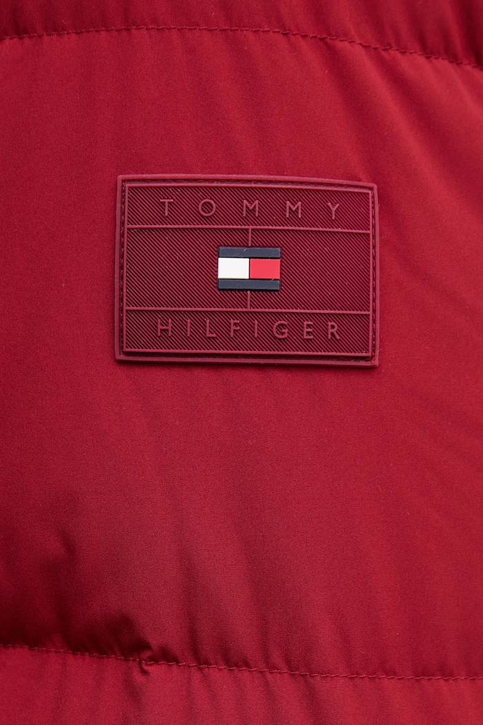 Páperová bunda Tommy Hilfiger MW0MW40616 burgundské
