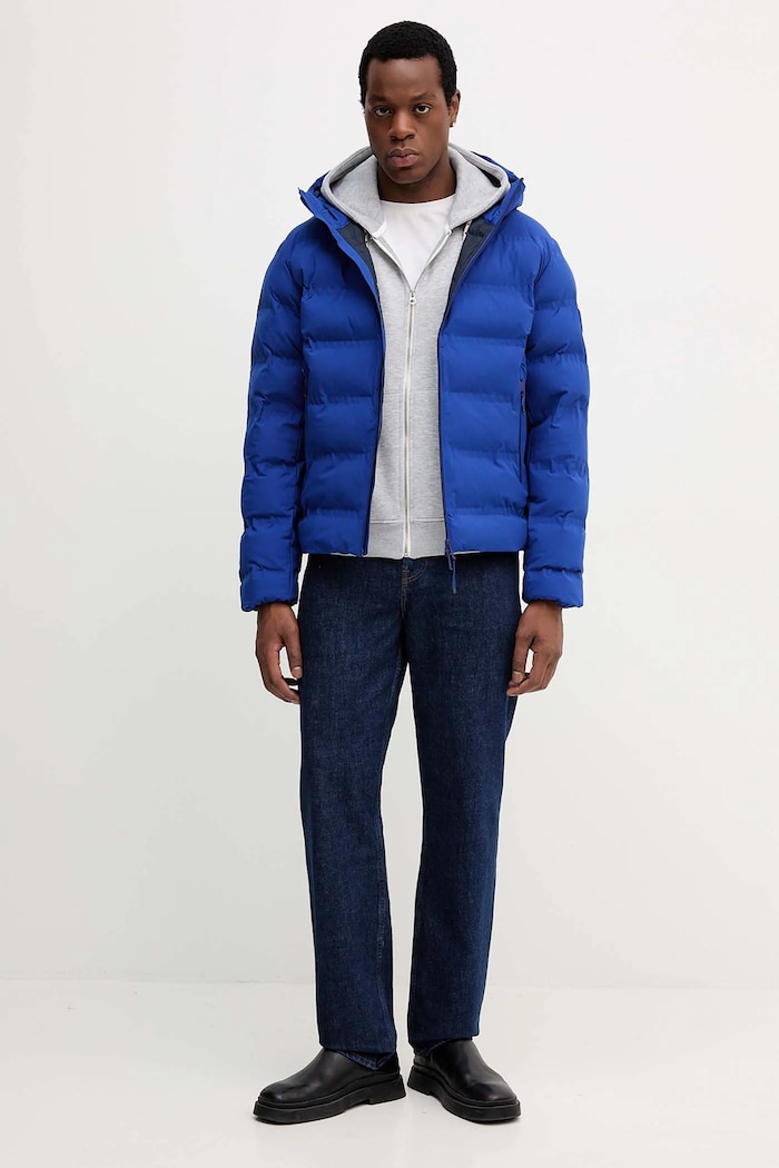 Bunda Tommy Hilfiger MW0MW40637 modrá AW25