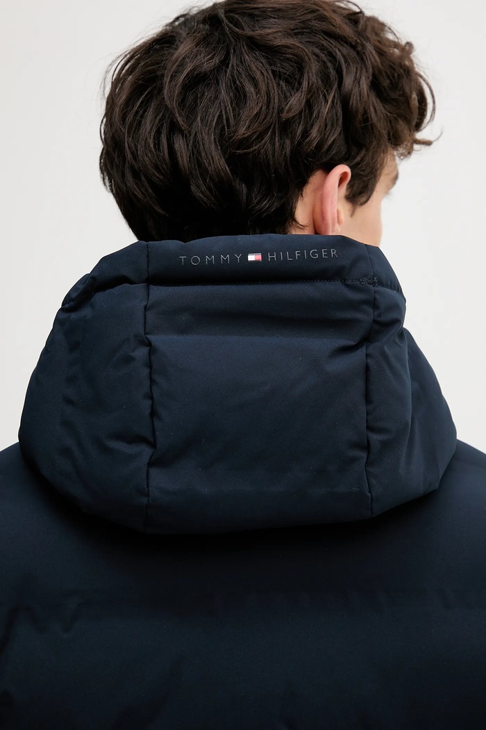 Bunda Tommy Hilfiger tmavomodrá MW0MW40637