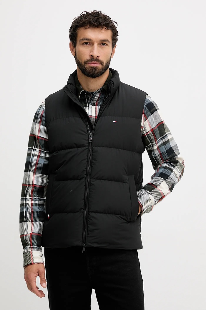 Tommy Hilfiger pehelymellény pehelytoll fekete MW0MW40607