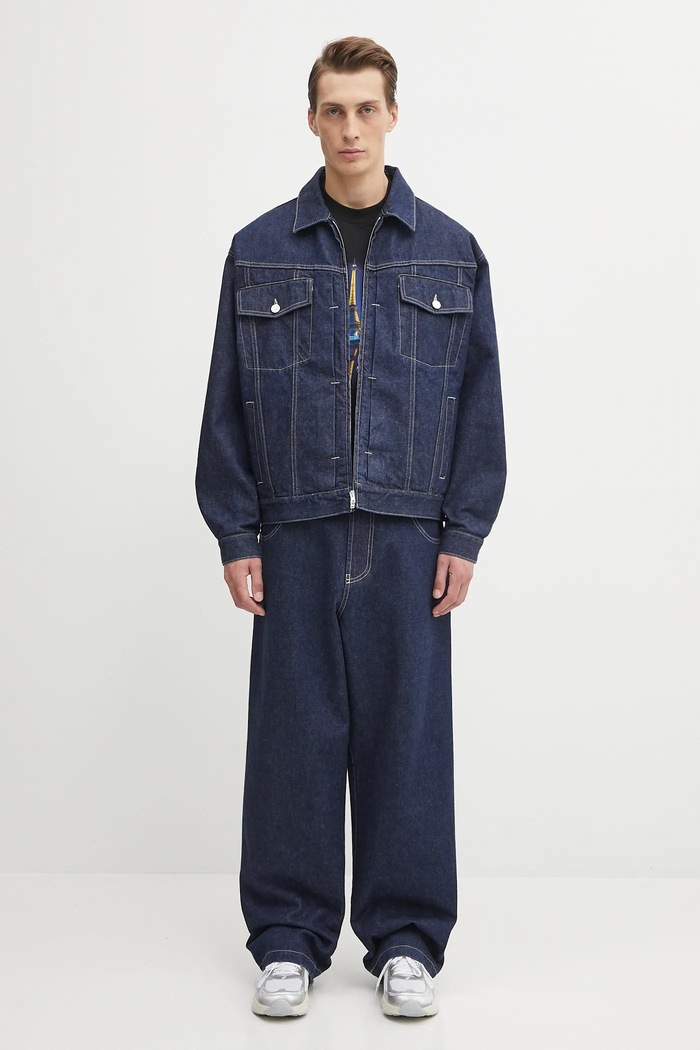 Džínová bunda VETEMENTS Hip-Hop Denim UH76DJ250N