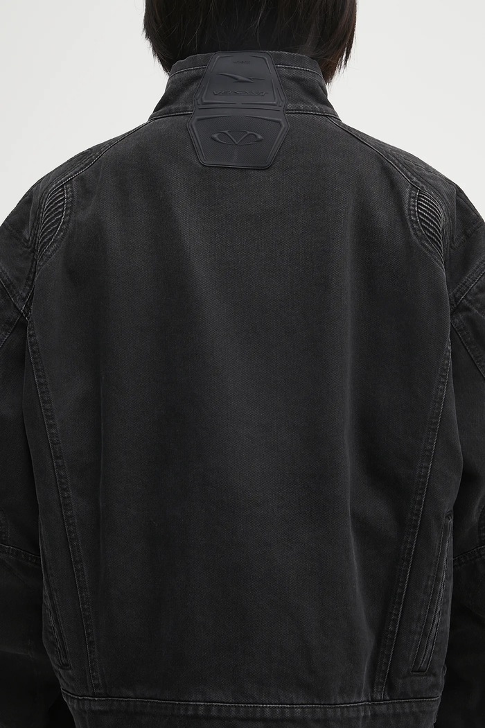 Rifľová bunda VETEMENTS Racing Denim UH76DJ900B2