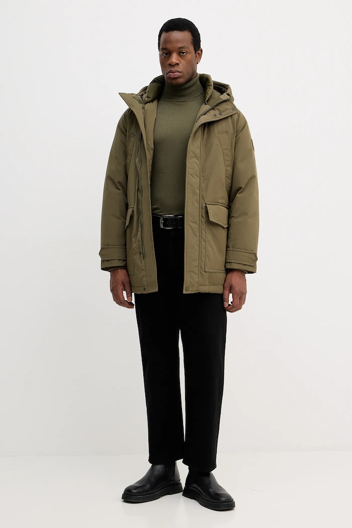 Páperová bunda Tommy Hilfiger MW0MW40632 zelená AW25