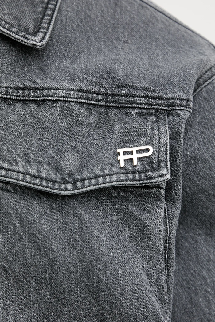 Filling Pieces Denim Washed джинсова куртка чоловіча 422560501260 сірий