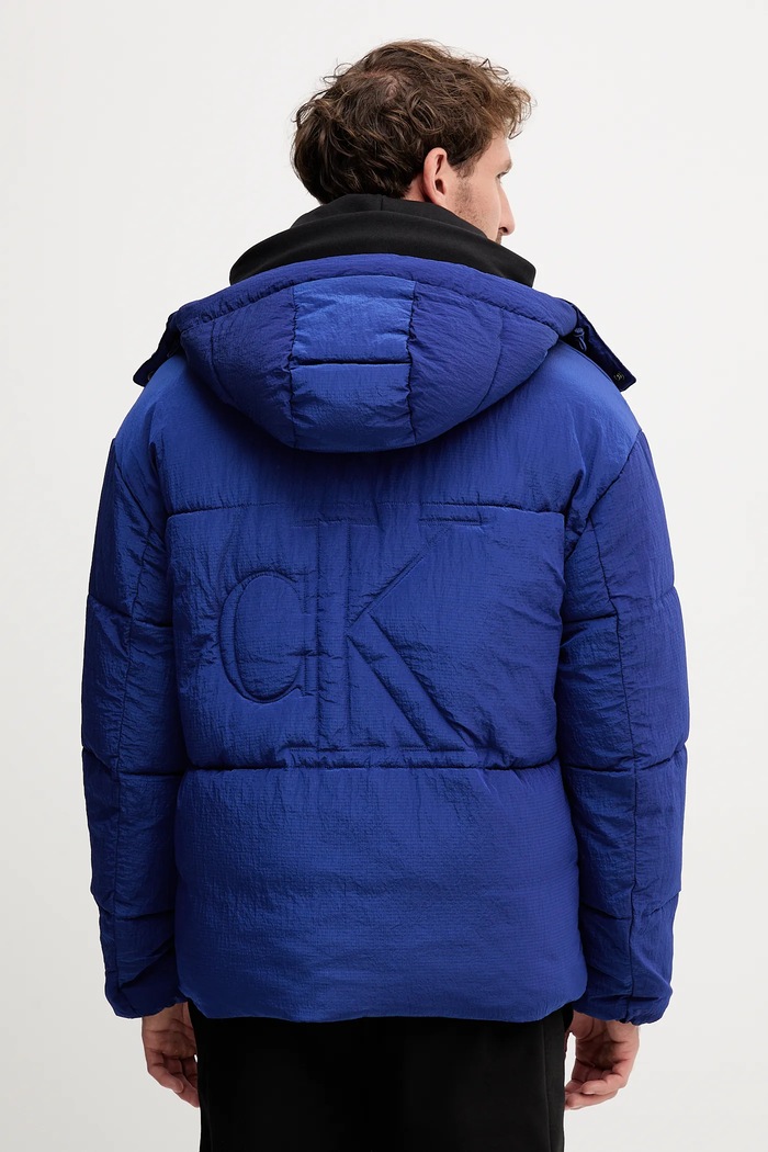 Oblečenie Bunda Calvin Klein Jeans LV04RD513G tmavomodrá