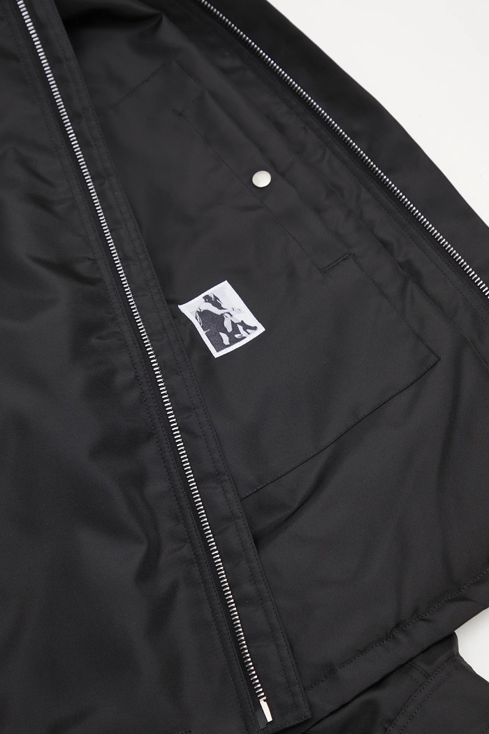 Rick Owens DRKSHDW kurtka Concealed Zipfront DU02E7775.NCV czarny