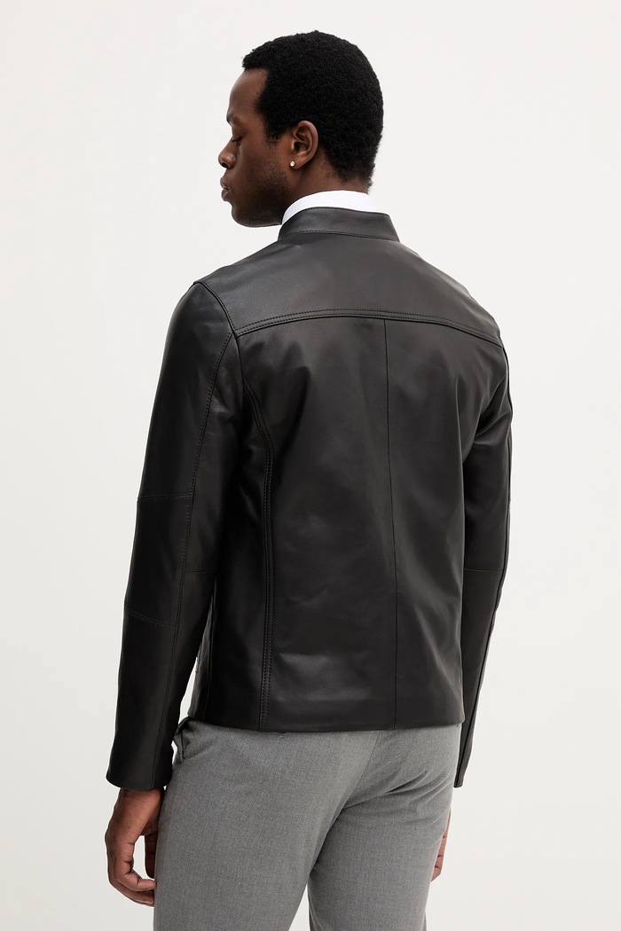 Îmbrăcăminte Michael Kors geacă de piele CB98CF17KS negru