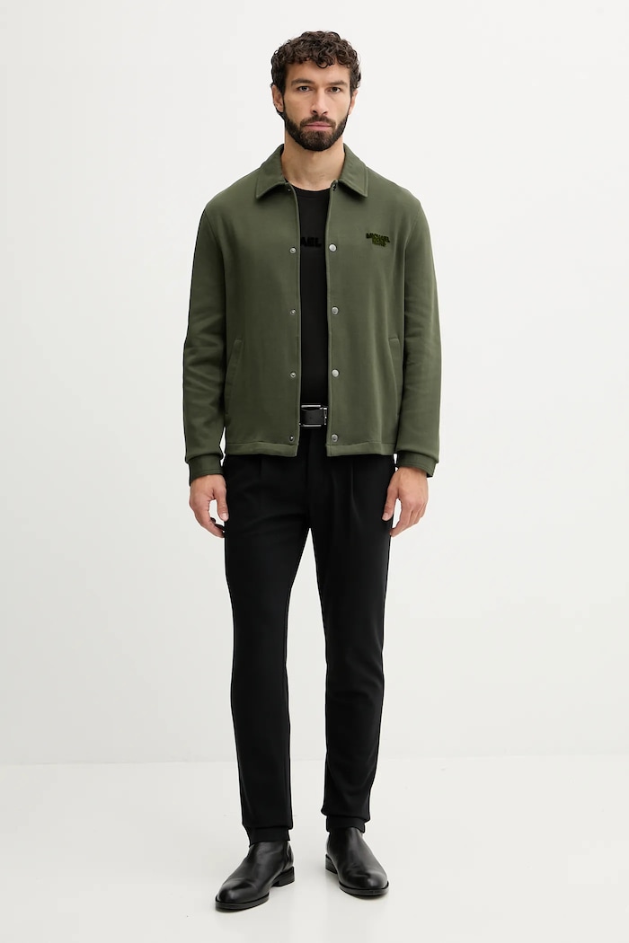 Košeľa Michael Kors CF5528A5MF zelená AW25