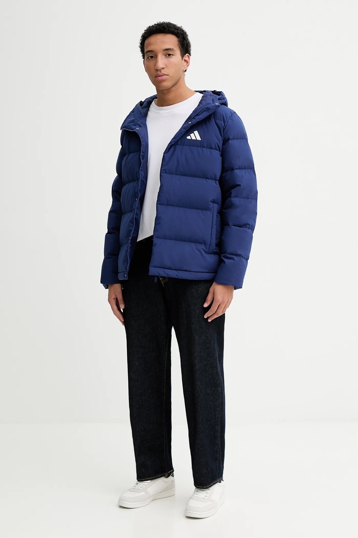Пуховая куртка adidas Helionic JX0581 голубой AW25