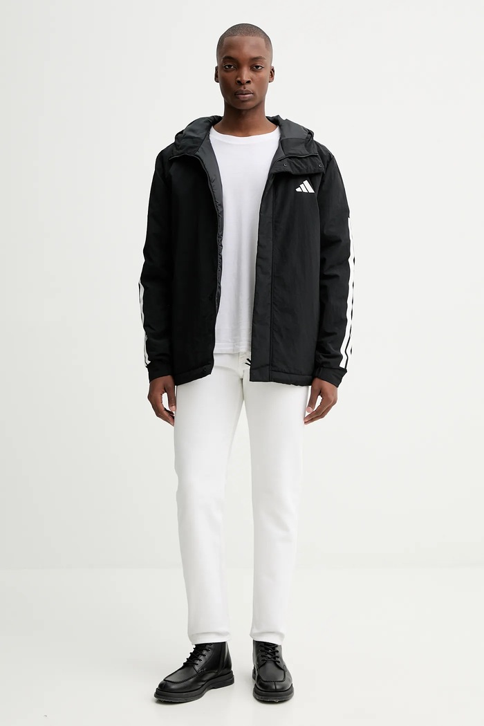 adidas geacă 3S JY8303 negru AW25