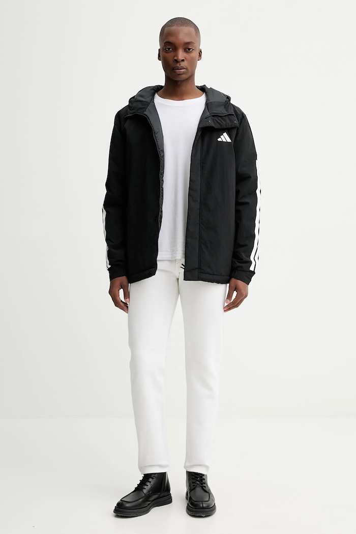 adidas geacă 3S JY8303 negru AW25