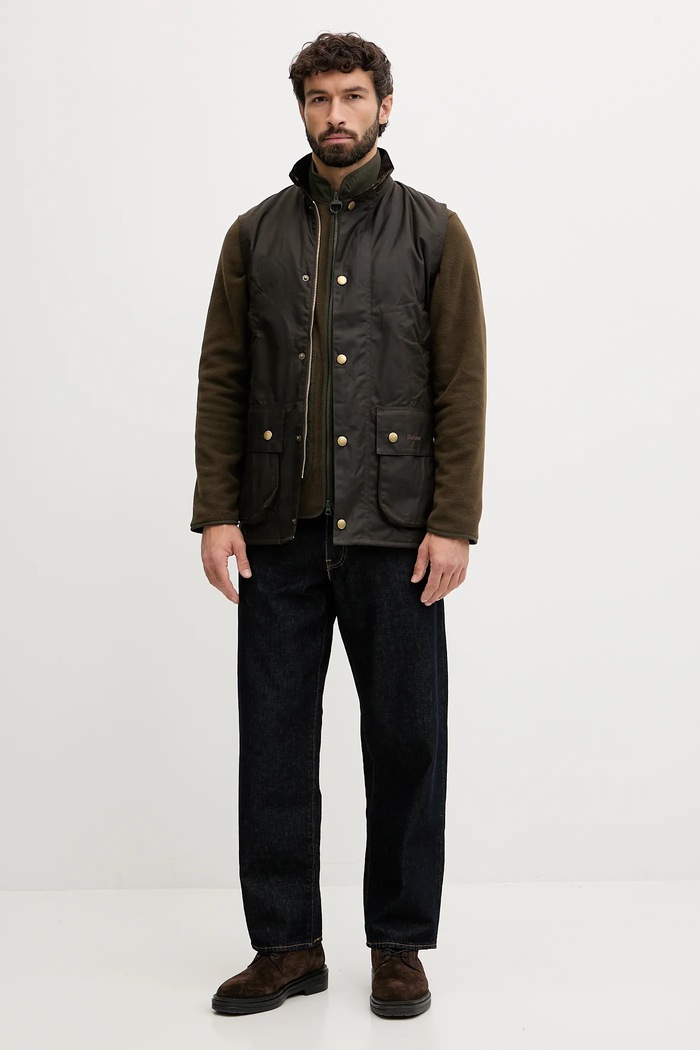Brezrokavnik Barbour WESTMORLAND MWX0723 rjava AW25